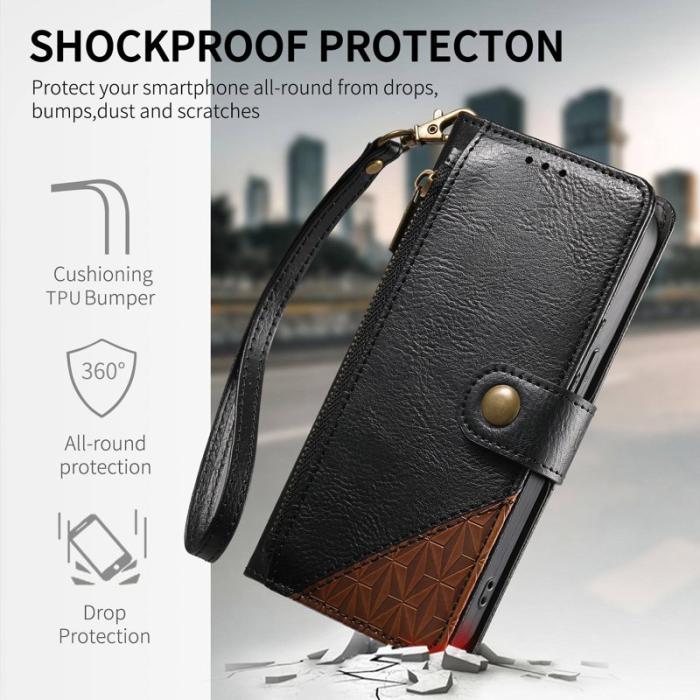 OEM - Mobilfodral för Samsung Galaxy S26 Plus TPU + Konstläder - Svart