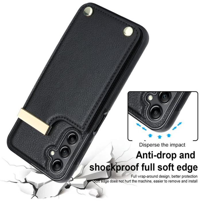 OEM - Mobilfodral för Samsung Galaxy S26 Plus TPU + Konstläder - Svart