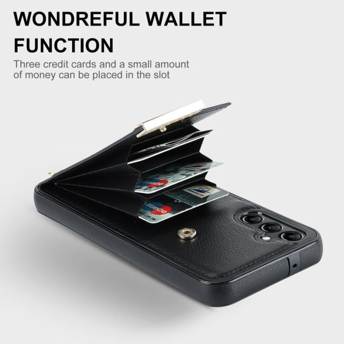 OEM - Mobilfodral för Samsung Galaxy S26 Plus TPU + Konstläder - Svart