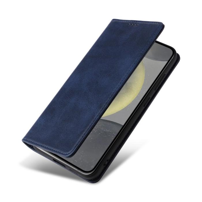 OEM - Plånboksfodral för Samsung Galaxy S26 RFID Blocking Konstläder - Blå