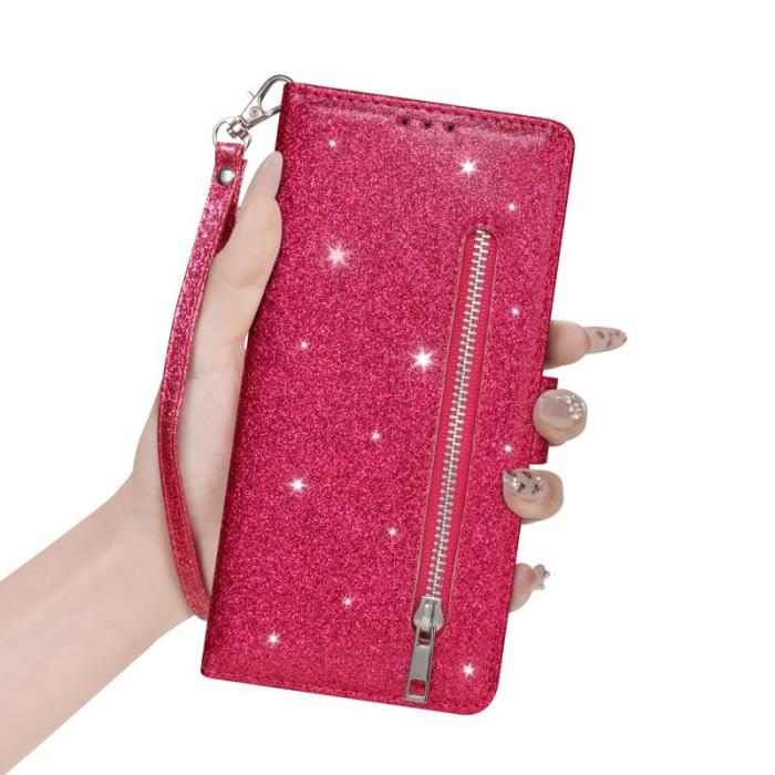 OEM - Mobilfodral för Samsung Galaxy S26 Ställfunktion Konstläder - Rosa