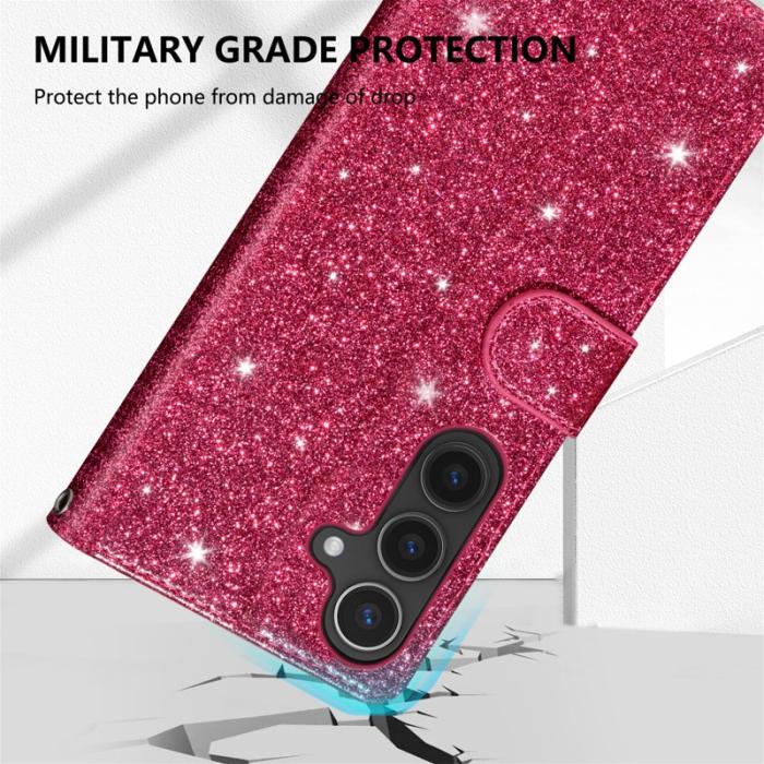 OEM - Mobilfodral för Samsung Galaxy S26 Ställfunktion Konstläder - Rosa