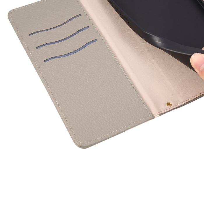 OEM - Plånboksfodral för Samsung Galaxy S26 TPU + Konstläder - Grå