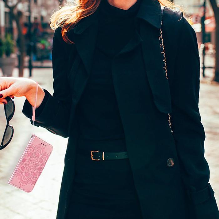 OEM - Plånboksfodral för Samsung Galaxy S26 TPU + Konstläder - Roséguld