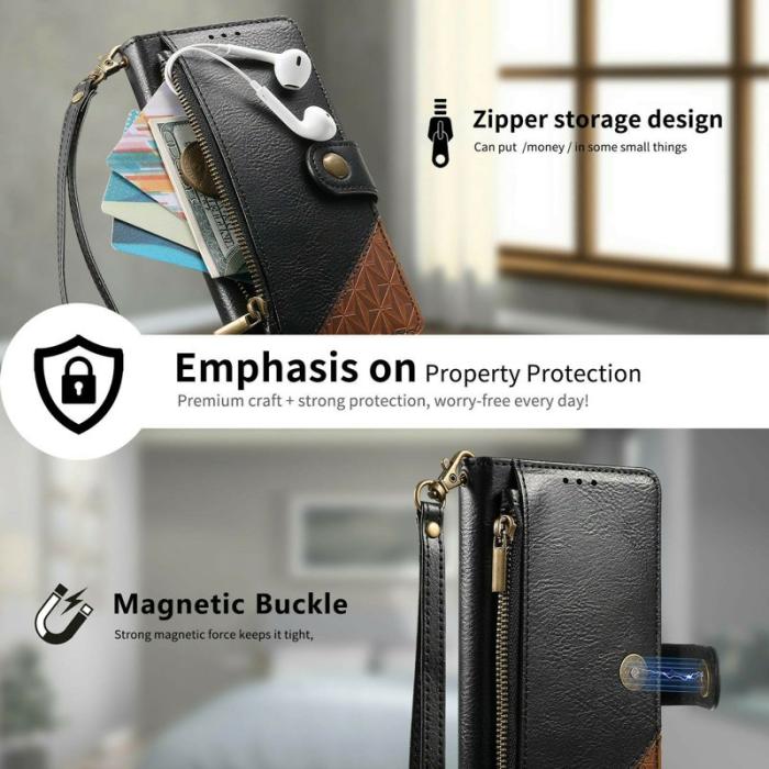 OEM - Mobilfodral för Samsung Galaxy S26 TPU + Konstläder - Svart