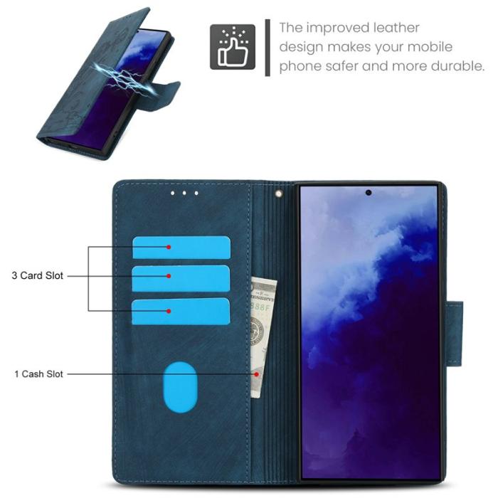 OEM - Plånboksfodral för Samsung Galaxy S26 Ultra Konstläder - Blå