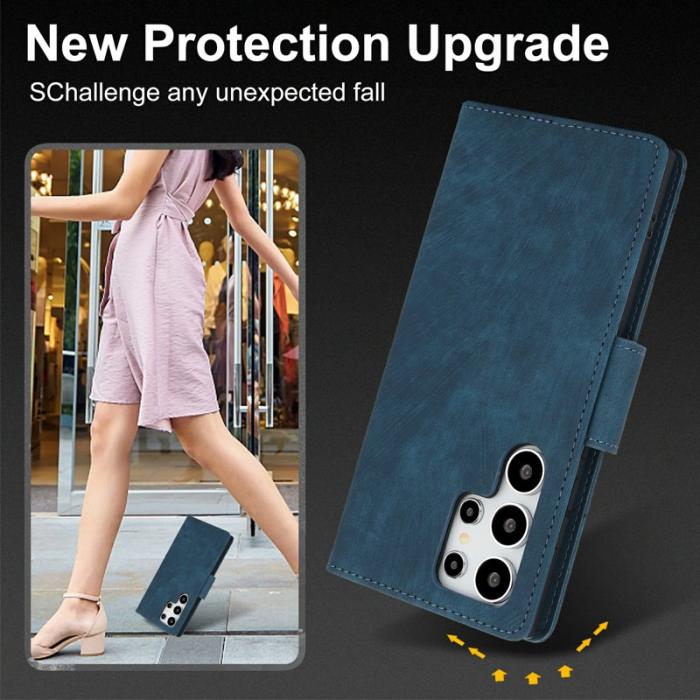 OEM - Plånboksfodral för Samsung Galaxy S26 Ultra Konstläder - Blå