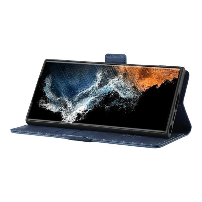 LC.imeeke - LC.IMEEKE Plånboksfodral för Samsung Galaxy S26 Ultra Konstläder - Blå