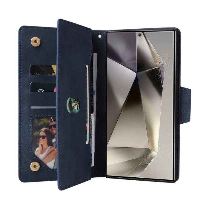 OEM - Plånboksfodral för Samsung Galaxy S26 Ultra Konstläder - Blå