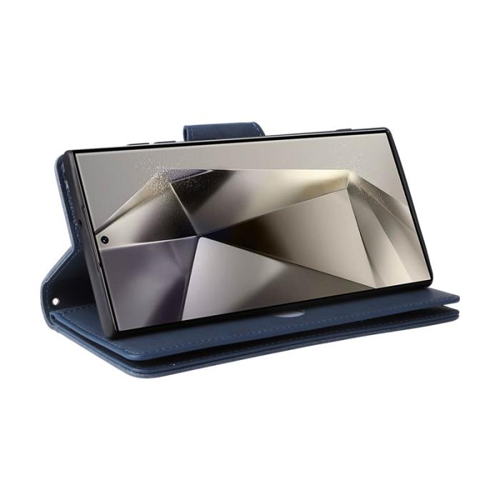 OEM - Plånboksfodral för Samsung Galaxy S26 Ultra Konstläder - Blå