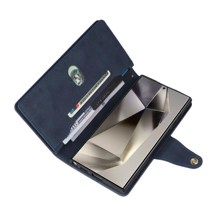 OEM - Plånboksfodral för Samsung Galaxy S26 Ultra Konstläder - Blå