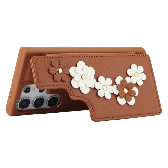 OEM - Mobilfodral för Samsung Galaxy S26 Ultra Konstläder - Brun