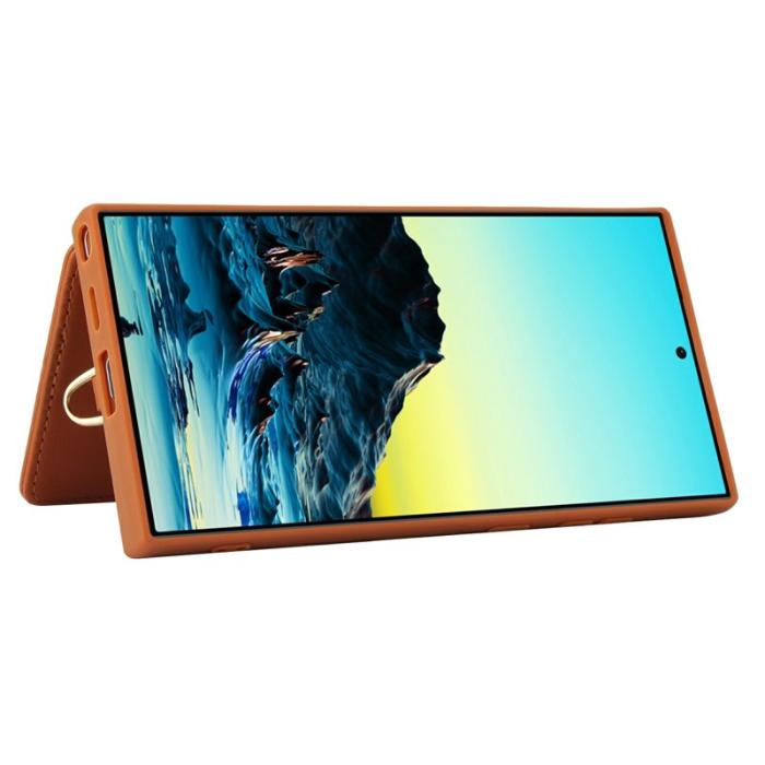 OEM - Mobilfodral för Samsung Galaxy S26 Ultra Konstläder - Brun