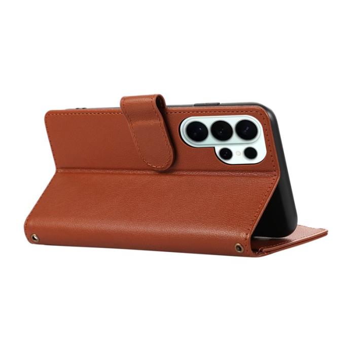 OEM - Mobilfodral för Samsung Galaxy S26 Ultra Konstläder - Brun
