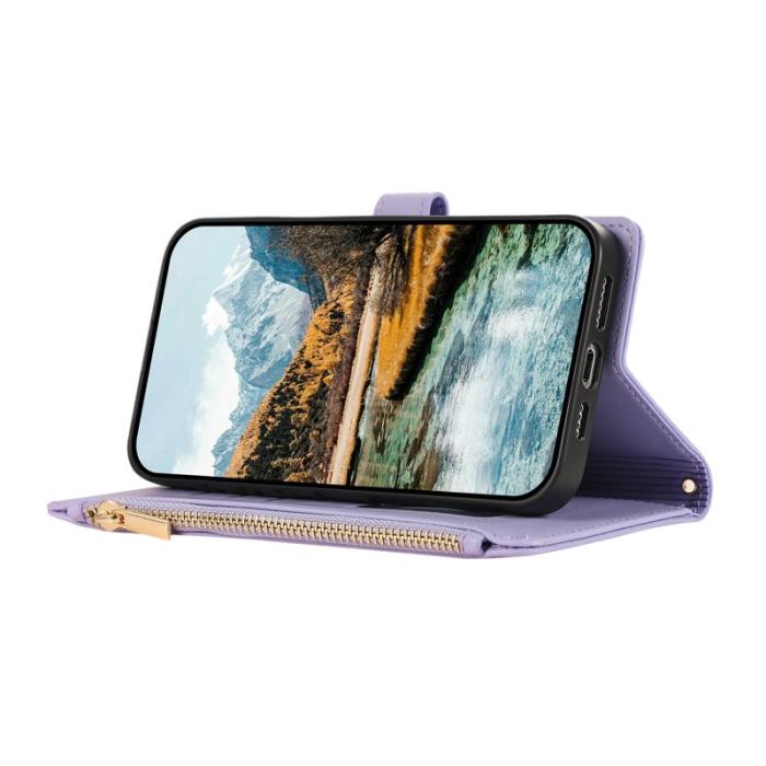 OEM - Mobilfodral för Samsung Galaxy S26 Ultra Konstläder Fickor - Lila