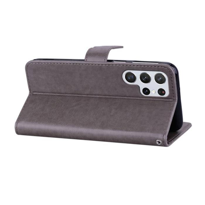 OEM - Plånboksfodral för Samsung Galaxy S26 Ultra Konstläder - Grå