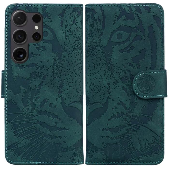 OEM - Plånboksfodral för Samsung Galaxy S26 Ultra Konstläder - Grön