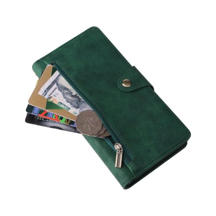 OEM - Plånboksfodral för Samsung Galaxy S26 Ultra Konstläder - Grön