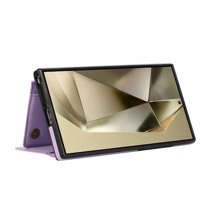 OEM - Plånboksfodral för Samsung Galaxy S26 Ultra Konstläder Kickstand - Lila