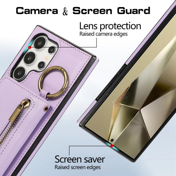 OEM - Plånboksfodral för Samsung Galaxy S26 Ultra Konstläder Kickstand - Lila