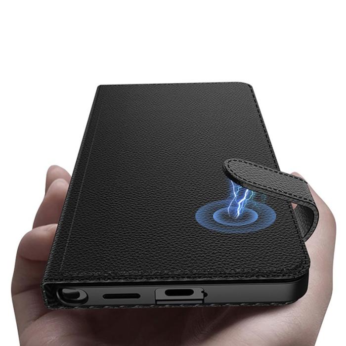 GKK - GKK Mobilfodral för Samsung Galaxy S26 Ultra Äkta läder Kickstand - Svart