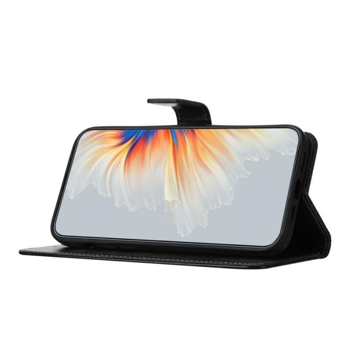 OEM - Mobilfodral för Samsung Galaxy S26 Ultra Äkta läder Kortfack - Svart