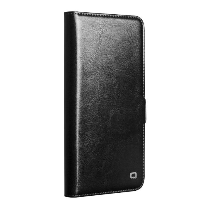 QIALINO - Qialino Mobilfodral för Samsung Galaxy S26 Ultra Äkta läder Kortfack - Svart