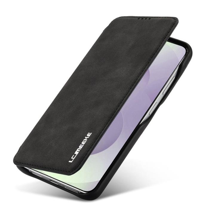 LC.imeeke - LC.IMEEKE Mobilfodral för Samsung Galaxy S26 Ultra Konstläder Kortfack - Svart