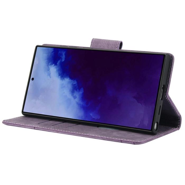 OEM - Plånboksfodral för Samsung Galaxy S26 Ultra Äkta läder - Lila