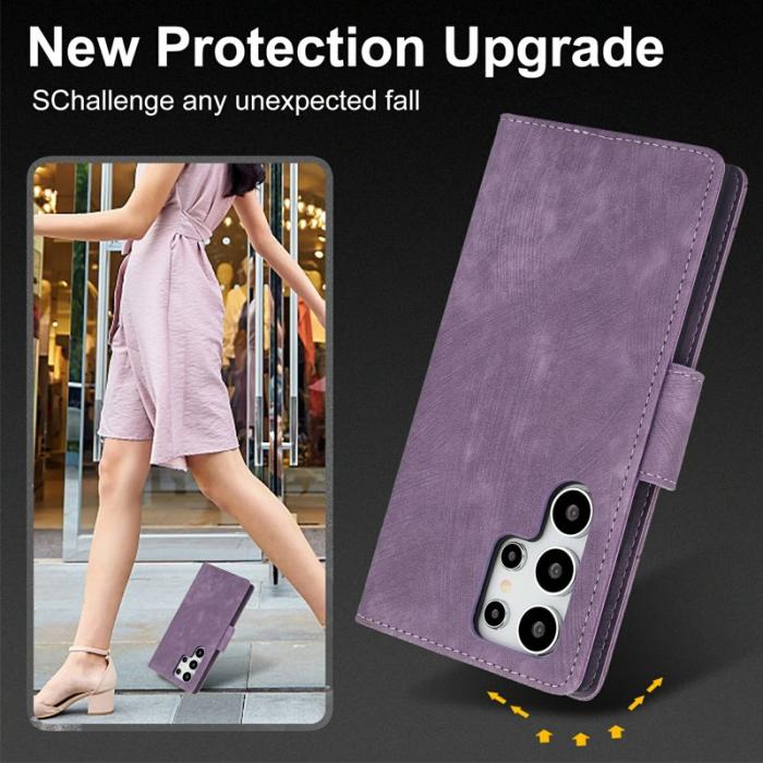 OEM - Plånboksfodral för Samsung Galaxy S26 Ultra Äkta läder - Lila