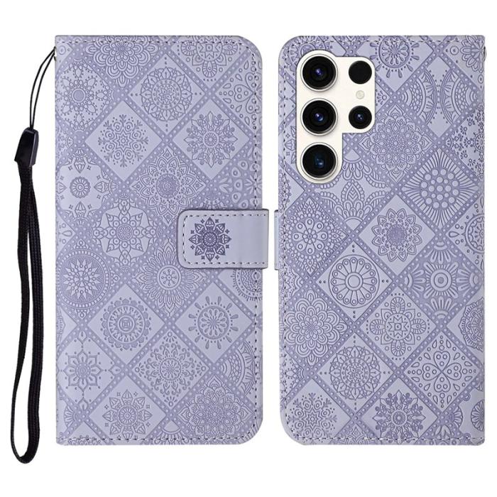 OEM - Plånboksfodral för Samsung Galaxy S26 Ultra Äkta läder - Lila