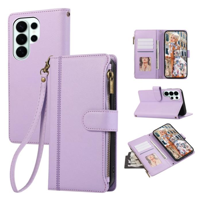 OEM - Mobilfodral för Samsung Galaxy S26 Ultra Konstläder - Lila