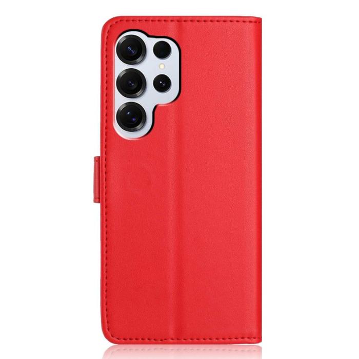 OEM - Plånboksfodral för Samsung Galaxy S26 Ultra Konstläder med kortfack - Röd