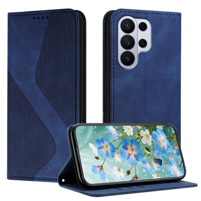 OEM - Plånboksfodral för Samsung Galaxy S26 Ultra Konstläder med ställ - Blå