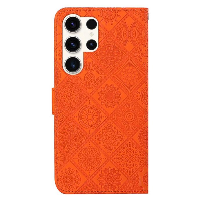 OEM - Plånboksfodral för Samsung Galaxy S26 Ultra Äkta läder - Orange