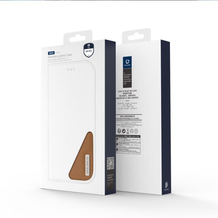 Dux Ducis - Dux Ducis Plånboksfodral för Samsung Galaxy S26 Ultra Äkta läder RFID - Brun