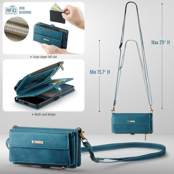 Caseme - CaseMe Plånboksfodral för Samsung Galaxy S26 Ultra Äkta läder RFID - Grön