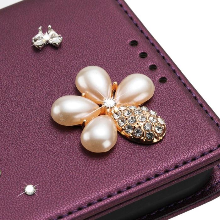 OEM - Plånboksfodral för Samsung Galaxy S26 Ultra Äkta läder RFID - Lila