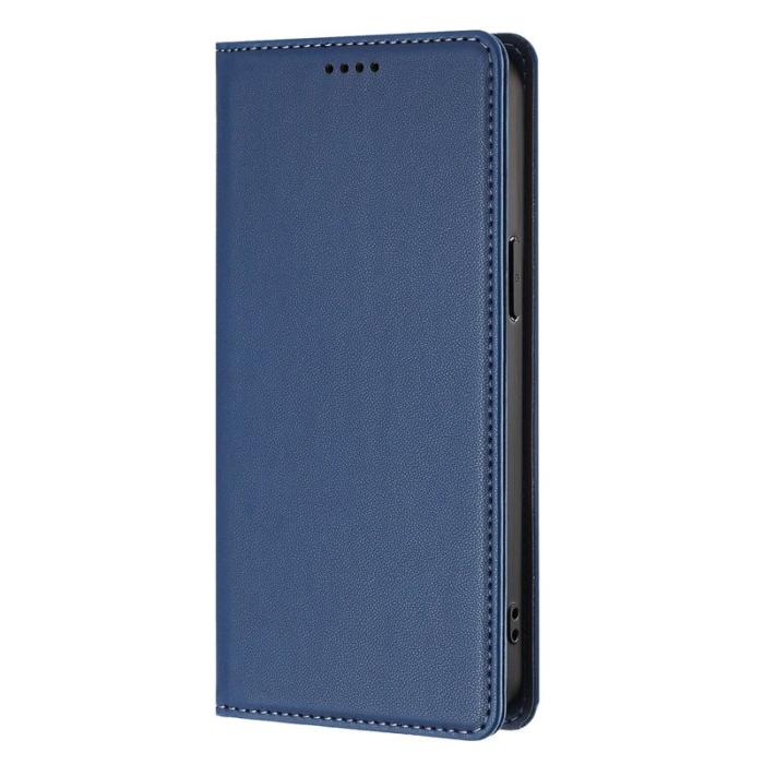OEM - Plånboksfodral för Samsung Galaxy S26 Ultra Äkta läder RFID - Mörkblå