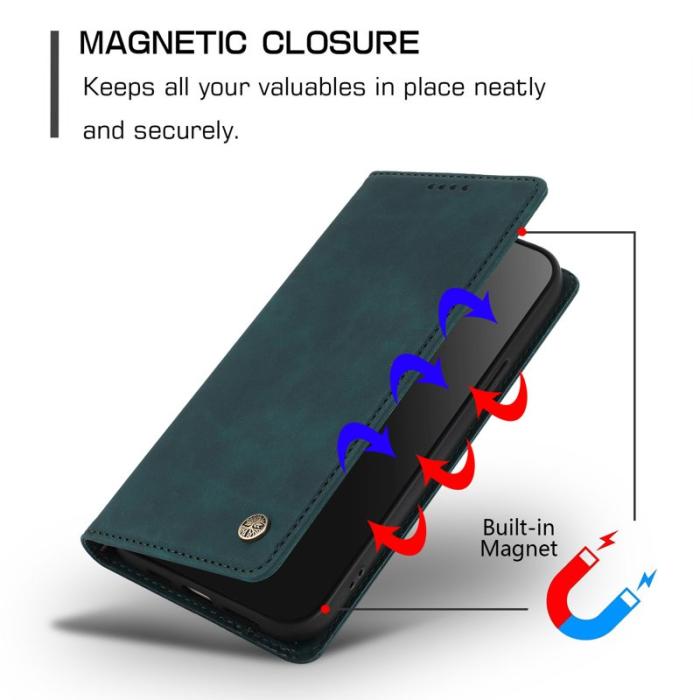 OEM - Plånboksfodral för Samsung Galaxy S26 Ultra Äkta läder RFID - Mörkgrön