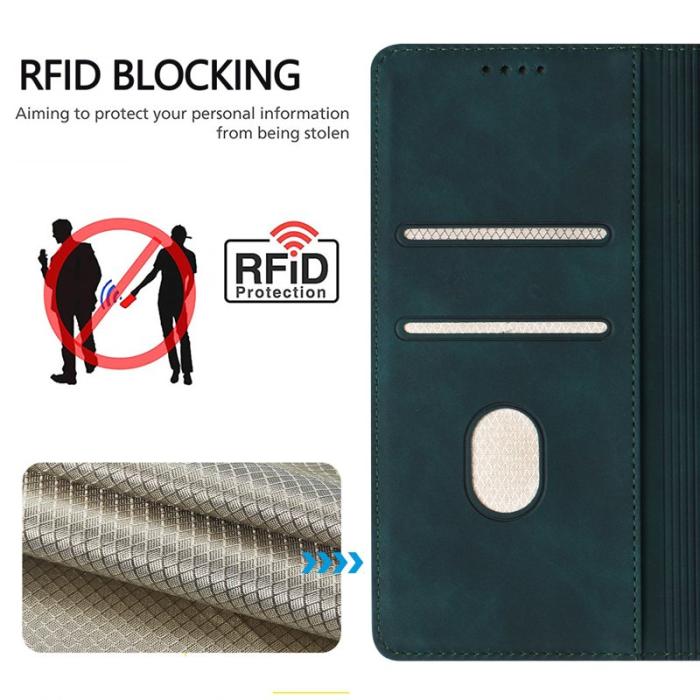 OEM - Plånboksfodral för Samsung Galaxy S26 Ultra Äkta läder RFID - Mörkgrön