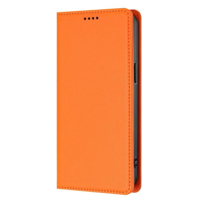 OEM - Plånboksfodral för Samsung Galaxy S26 Ultra Äkta läder RFID - Orange
