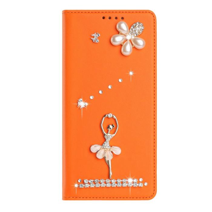 OEM - Plånboksfodral för Samsung Galaxy S26 Ultra Äkta läder RFID - Orange