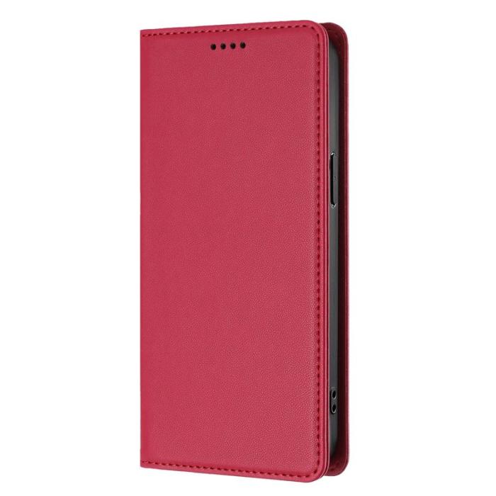OEM - Plånboksfodral för Samsung Galaxy S26 Ultra Äkta läder RFID - Röd
