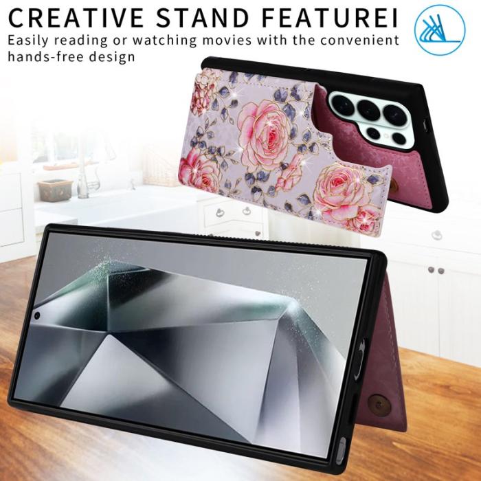 OEM - Mobilfodral för Samsung Galaxy S26 Ultra Äkta läder RFID - Rosa