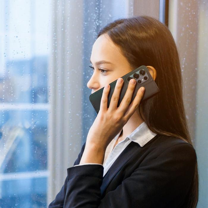 Dux Ducis - Dux Ducis Plånboksfodral för Samsung Galaxy S26 Ultra Äkta läder RFID - Svart