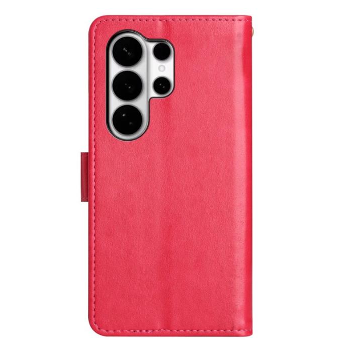 OEM - Plånboksfodral för Samsung Galaxy S26 Ultra Konstläder - Röd