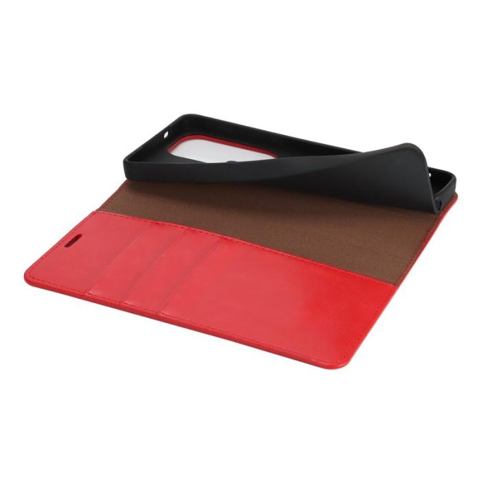 OEM - Plånboksfodral för Samsung Galaxy S26 Ultra Äkta läder - Röd