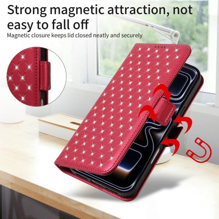 OEM - Plånboksfodral för Samsung Galaxy S26 Ultra Äkta läder - Röd