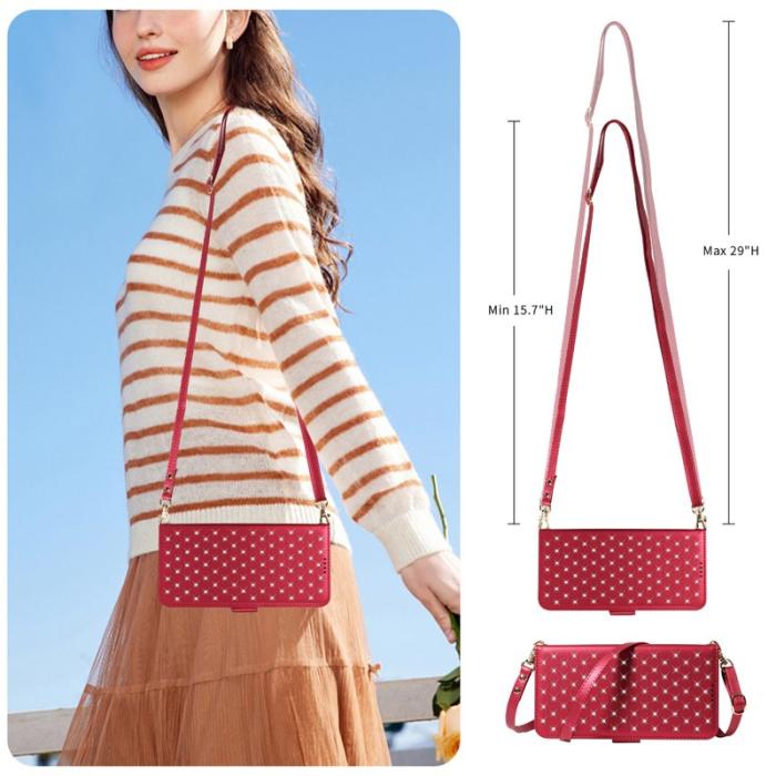 OEM - Plånboksfodral för Samsung Galaxy S26 Ultra Äkta läder - Röd